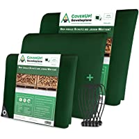 CoverUp! Lona Impermeable 1-5 x 6 m [200 g-m2] + 10 Bolas Bungee- Lona de protección con Ojales para Muebles de jardín…